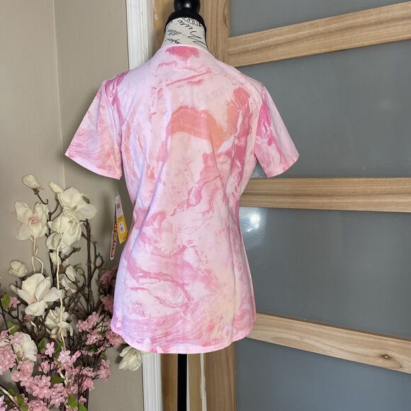 Charlie Brown Snoopy Cherokee Scrubs Tooniforms Peanuts V Neck Top Size XS - Picture 5 of 7